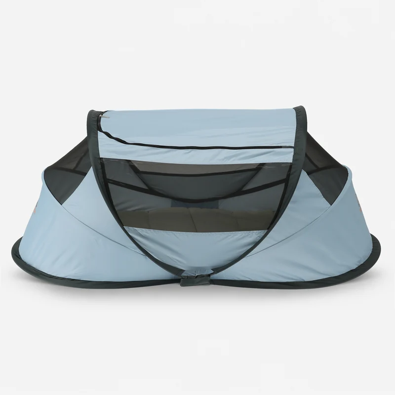 BabyBox Babyzelt Campingbett + Baumwolldecke – Sky Blue