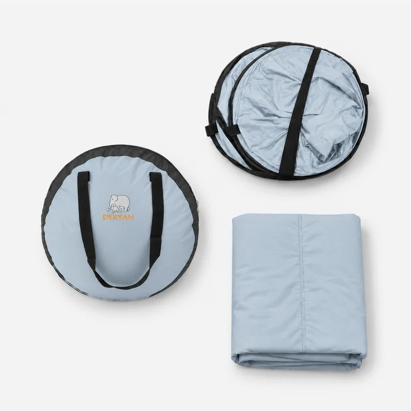 BabyBox Babyzelt Campingbett + Baumwolldecke – Sky Blue