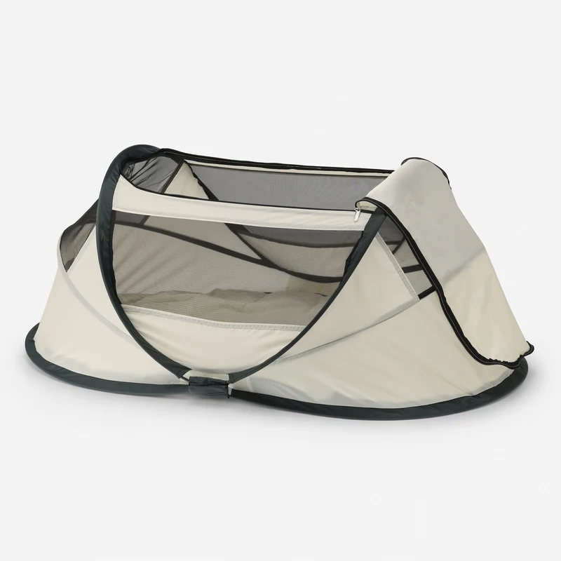 BabyBox Babyzelt Campingbett + Baumwolldecke – Creme