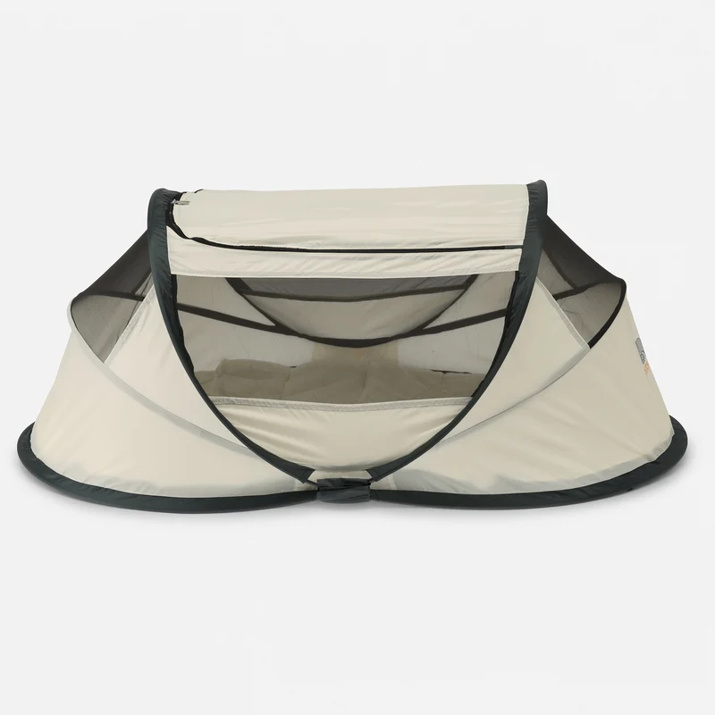 BabyBox Babyzelt Campingbett + Baumwolldecke – Creme
