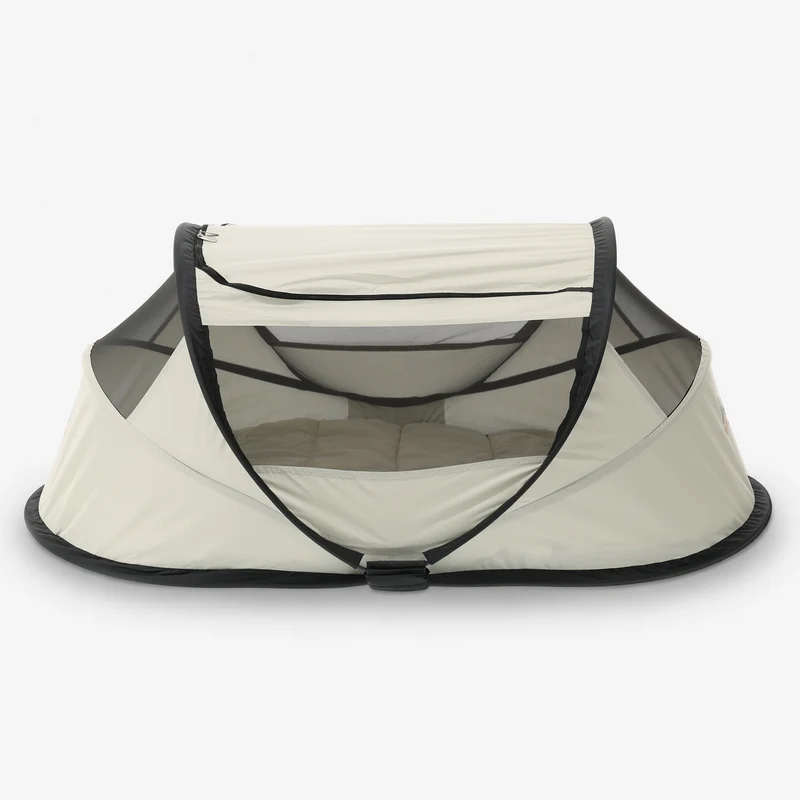 BabyBox Babyzelt Campingbett + Baumwoll-Decke – Elfenbein