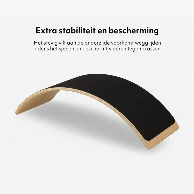 Balance Board Holz mit Filz 80 cm