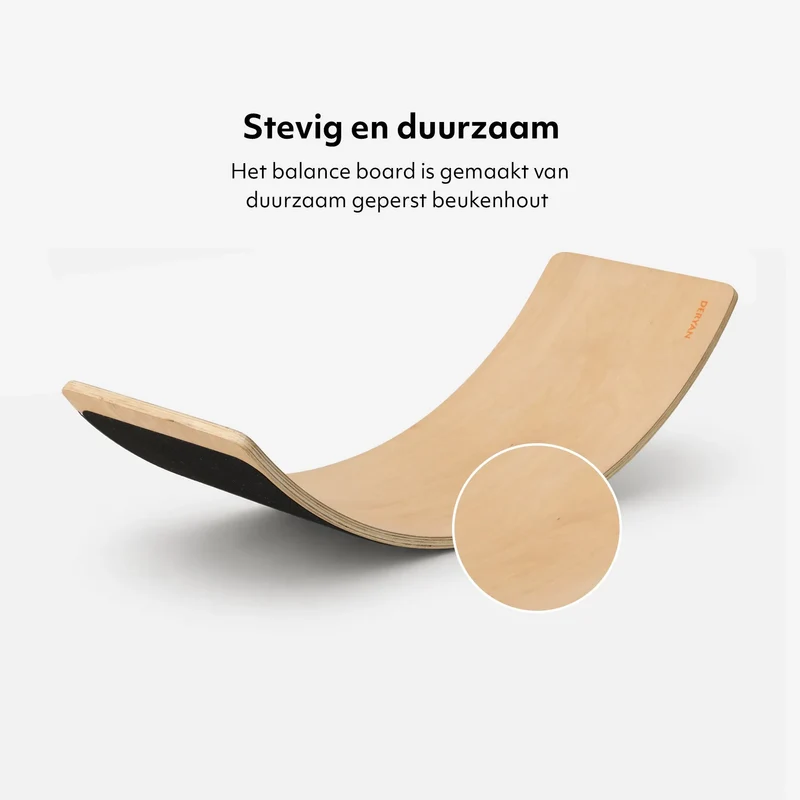 Balance Board Holz mit Filz 90 cm