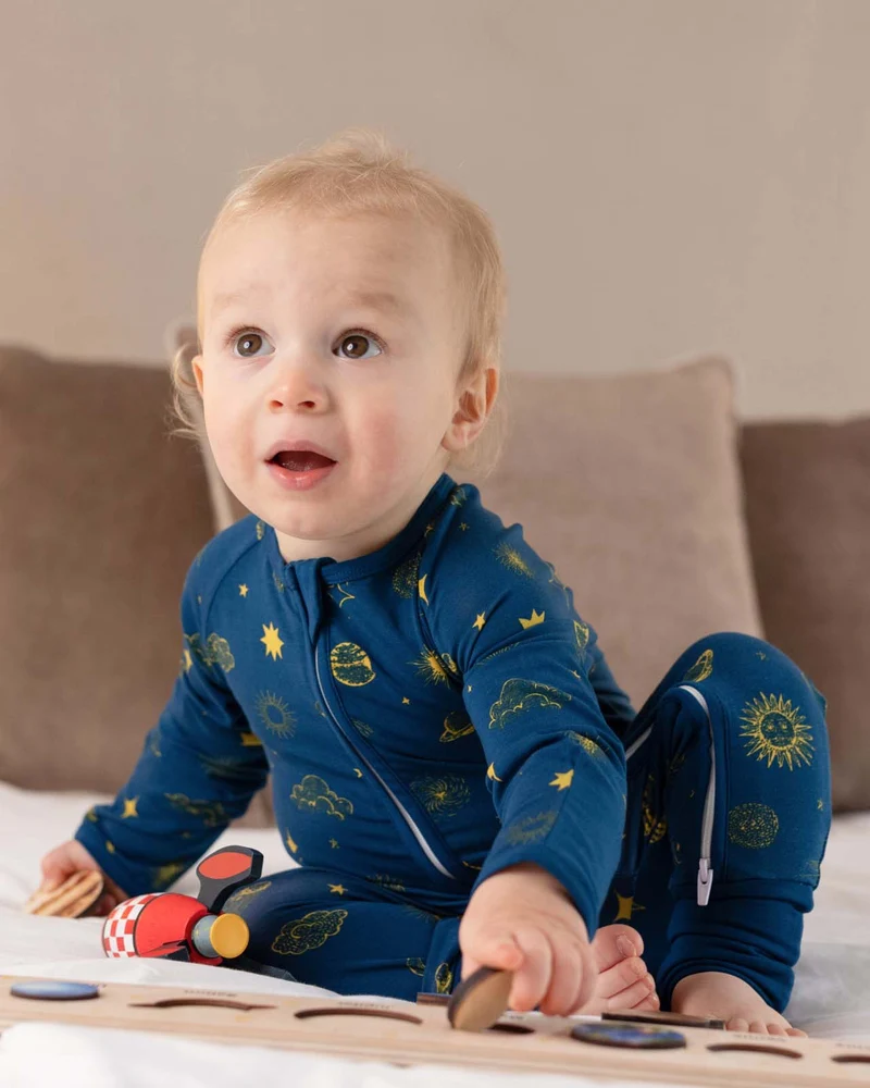 BABYGO® Schlafanzug mit Reißverschluss | 3er-Pack