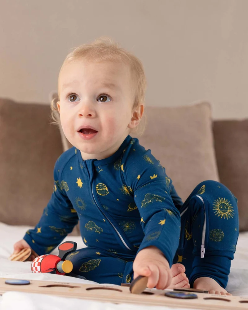 BABYGO® Schlafanzug mit Reißverschluss | 3er-Pack