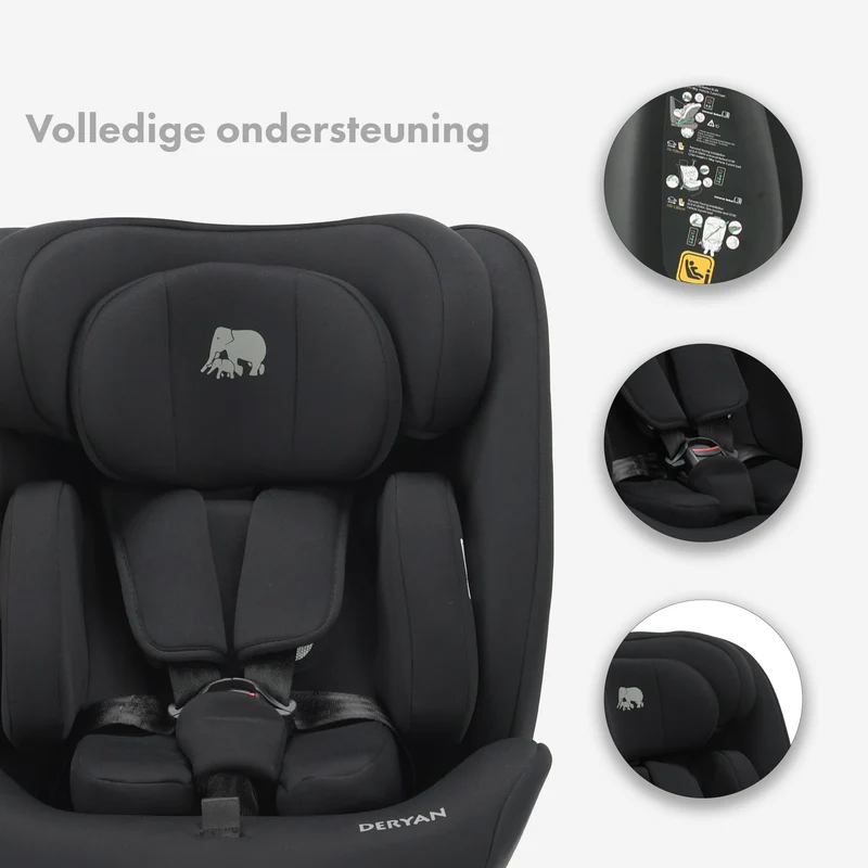 Clyde I-Size-Autokindersitz – Geeignet für Kinder von 40 bis 150 cm – Gruppe 0/1/2/3 – Befestigung mit dem Sicherheitsgurt