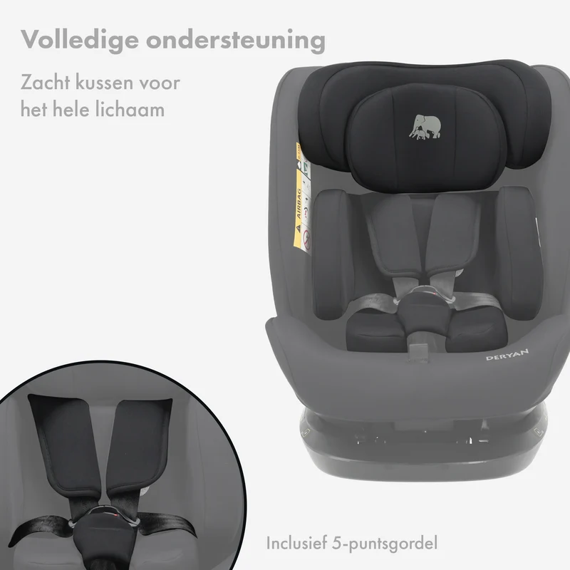 Clyde I-Size-Autokindersitz – Geeignet für Kinder von 40 bis 150 cm – Gruppe 0/1/2/3 – Befestigung mit dem Sicherheitsgurt