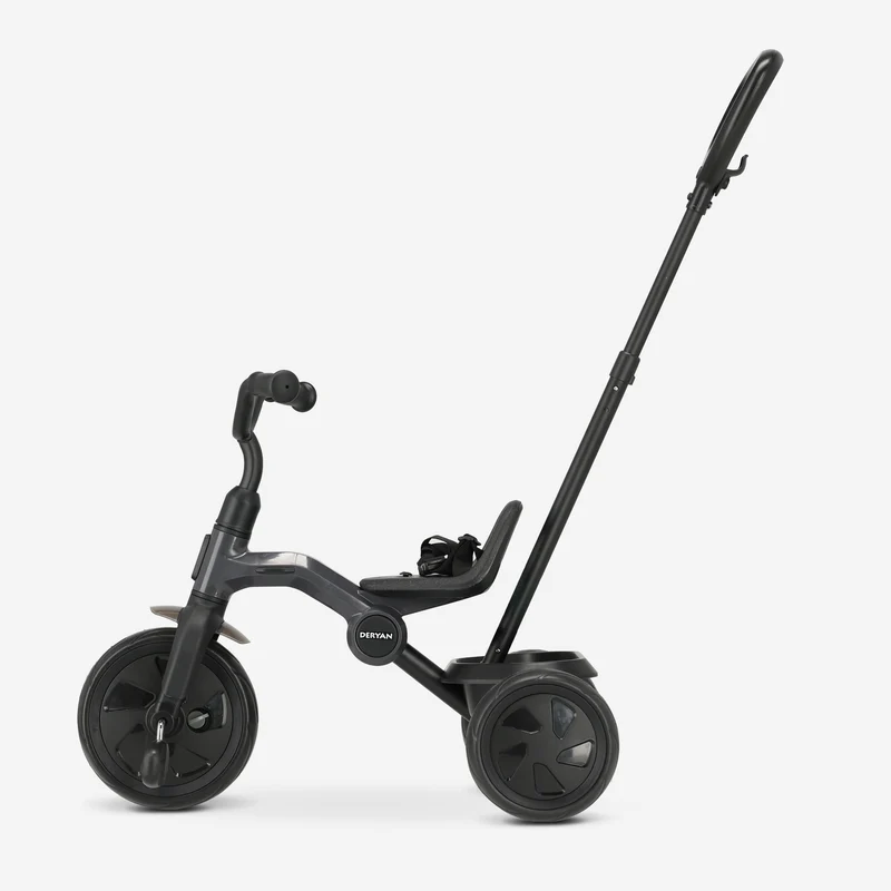 Drifter Driewieler met duwstang Zwart