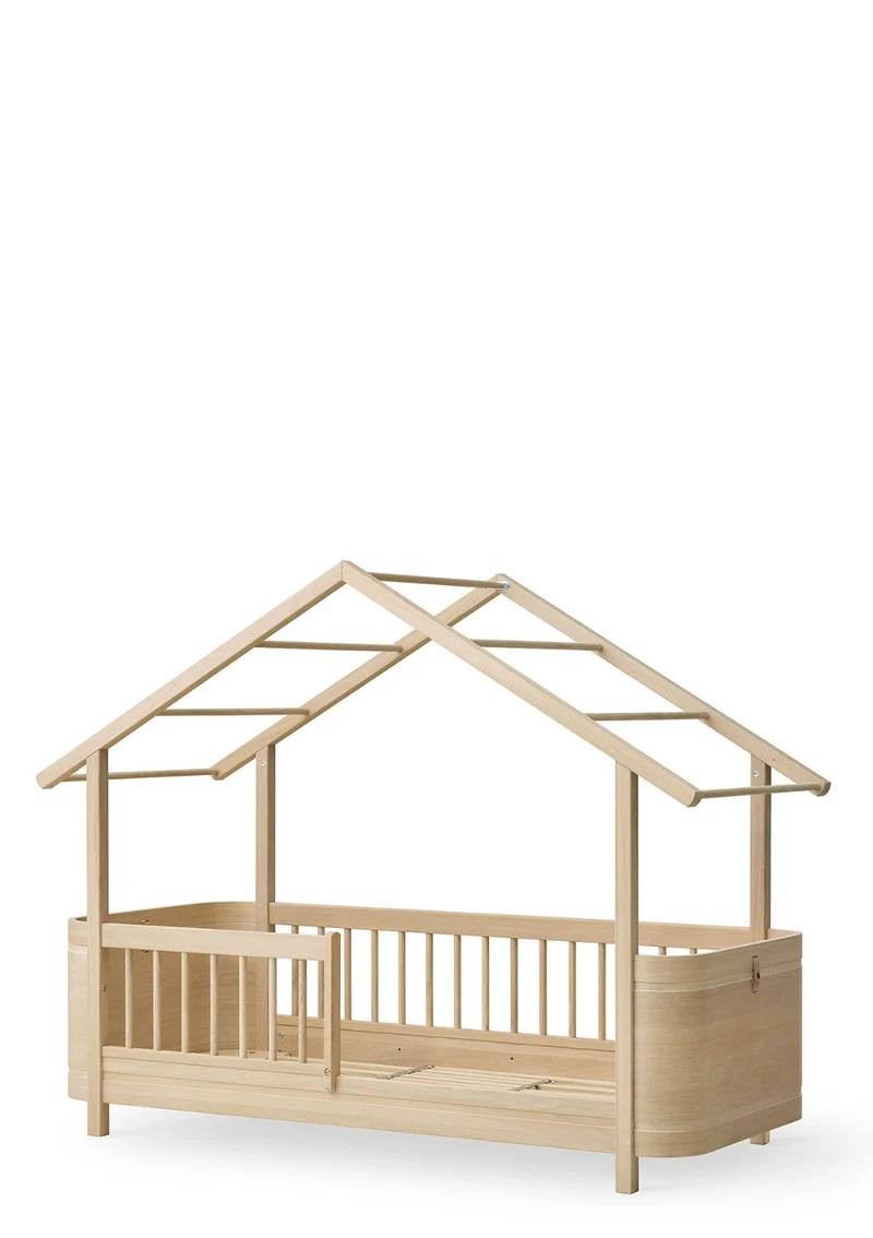Hausbett 'Wood Mini+' Eiche 162 x 68 cm