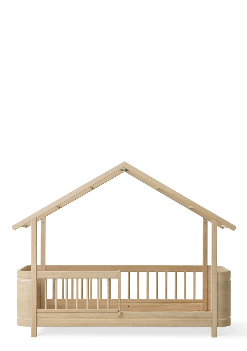 Hausbett 'Wood Mini+' Eiche 162 x 68 cm