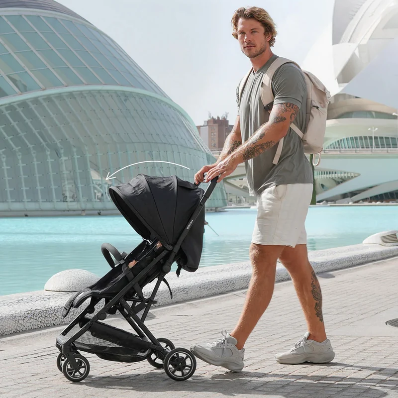 Deryan Easy² Leichtgewicht-Kinderwagen – Schokoladenbraun