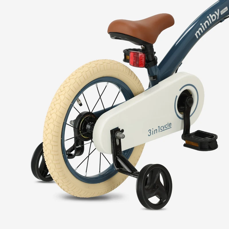 Qplay Miniby Kinderfahrrad 14 Zoll – 3-in-1 – Laufrad – Stahl