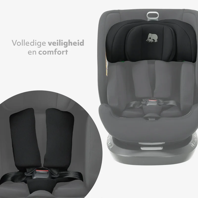 Deryan Luxe I-Size-Autokindersitz – Gruppe 0-1-2-3 – Isofix – um 360° drehbar