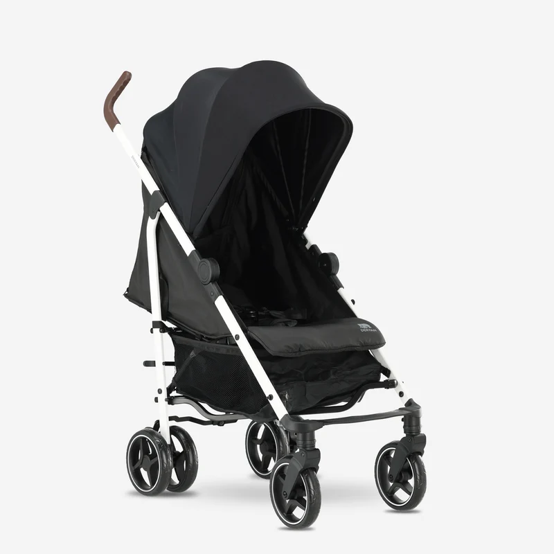 Deryan Bobbie Buggy - Paraplu Buggy - 5-Punts Gordel - Draagtas - Geschikt voor Kinderen tot 22 kg - Verstelbare rugleuning - Zwart - Wit Frame