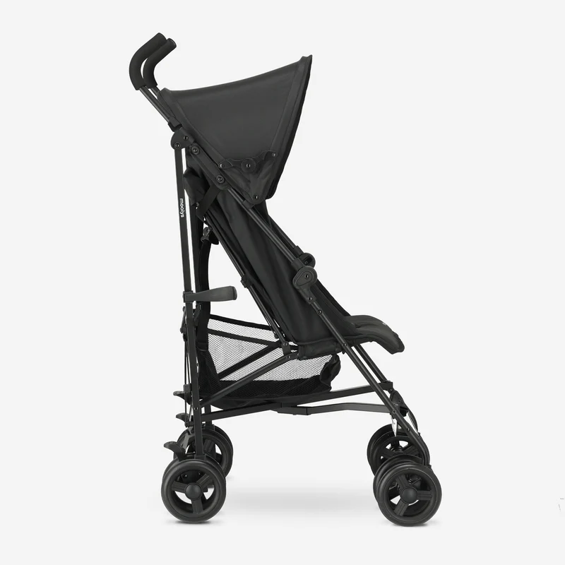 Mooiys Zeke Buggy – Klappbuggy – 5-Punkt-Gurt – Geeignet für Kinder bis 22 kg – Schwarz