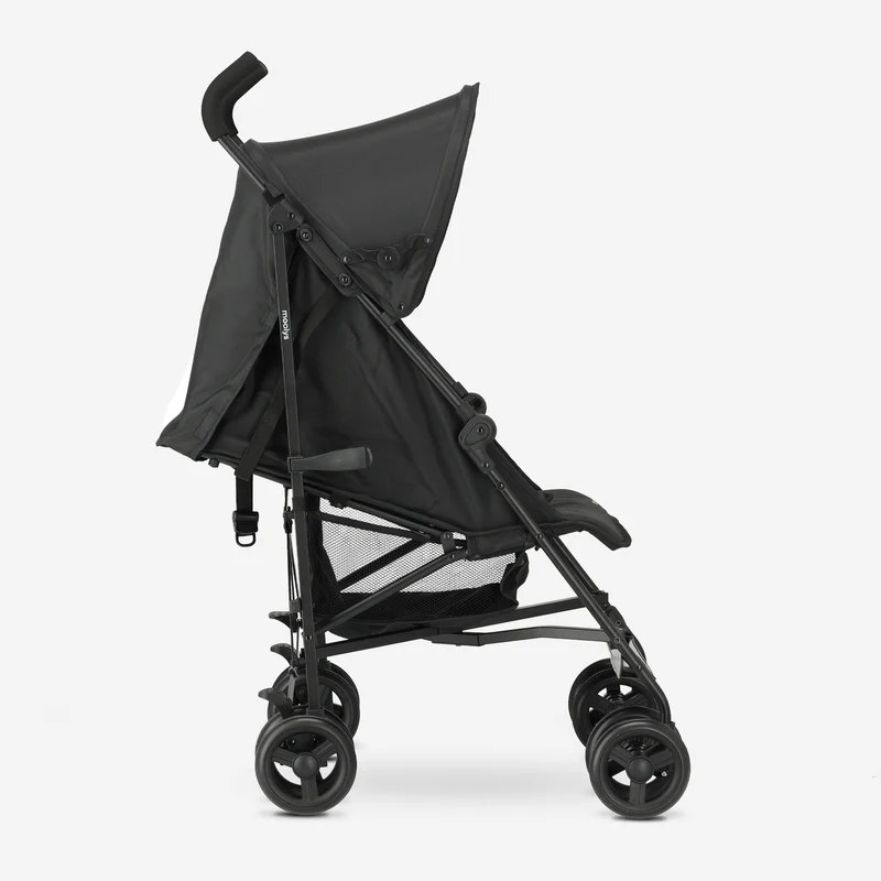 Mooiys Zeke Buggy – Klappbuggy – 5-Punkt-Gurt – Geeignet für Kinder bis 22 kg – Schwarz