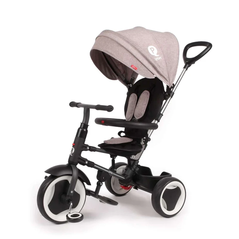 QPlay Luxe Driewieler Rito grey melange