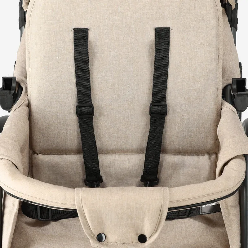 DERYAN Luxe Elena Doppelbuggy - Nougat
