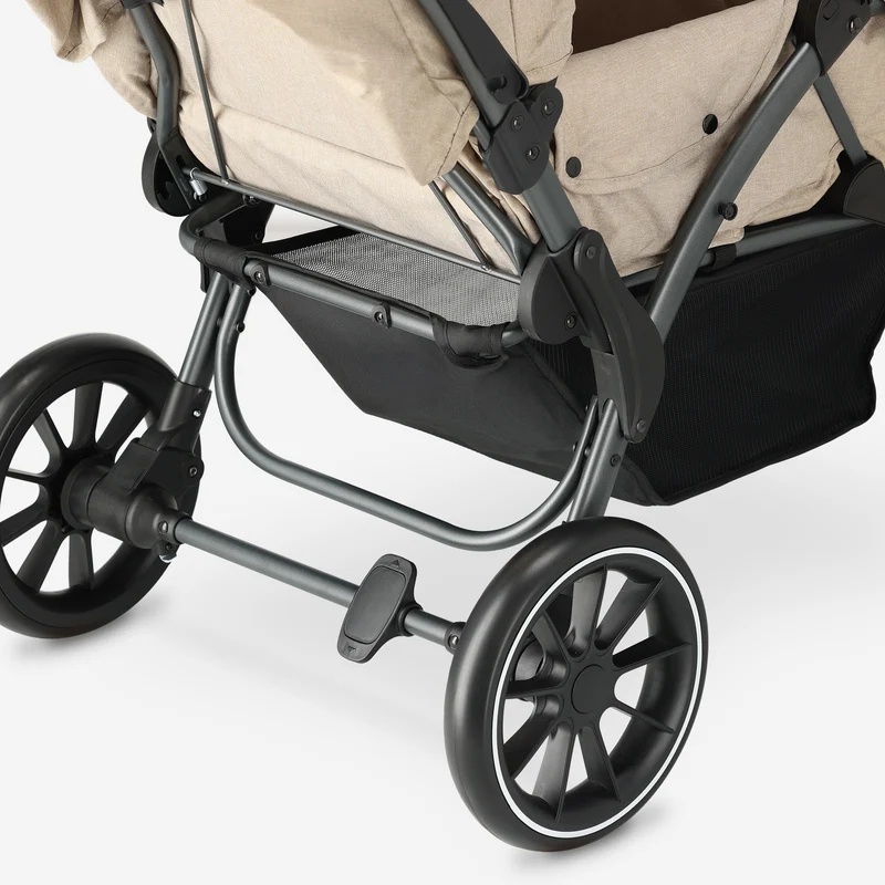 DERYAN Luxe Elena Doppelbuggy - Nougat