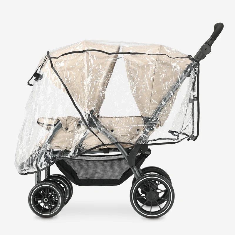 DERYAN Luxe Elena Doppelbuggy - Nougat