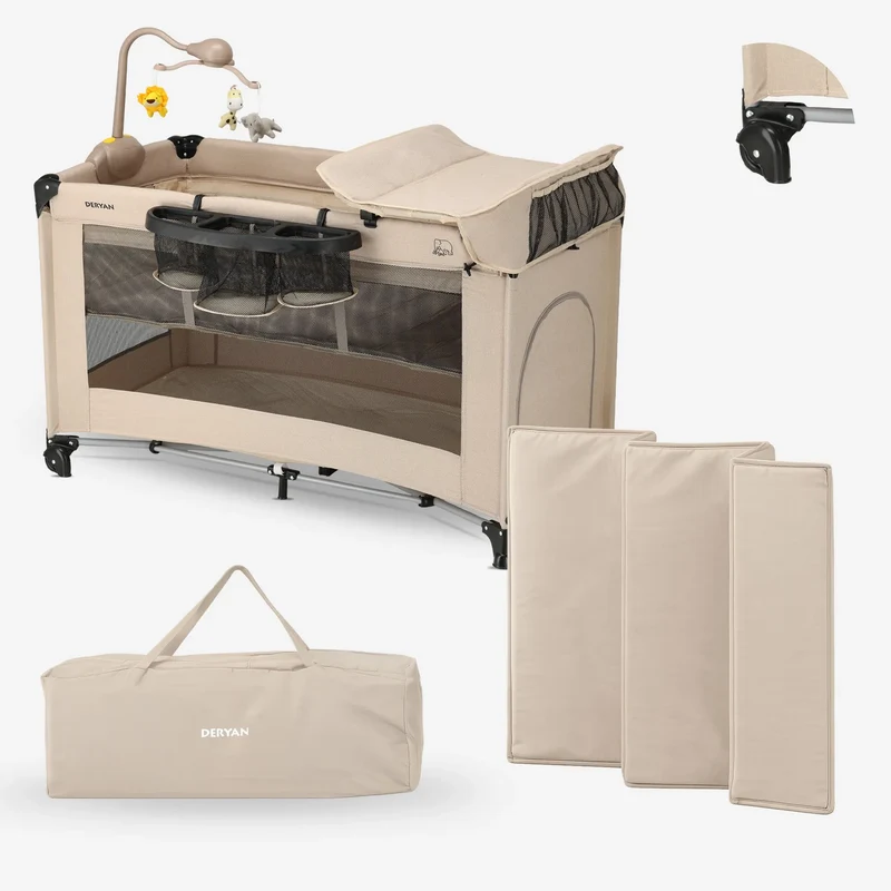 Believer Luxe Campingbett – inklusive Bodenverhöher – Nougat