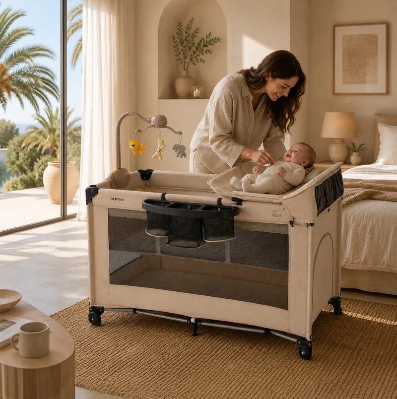Believer Luxe Campingbett – inklusive Bodenverhöher – Nougat