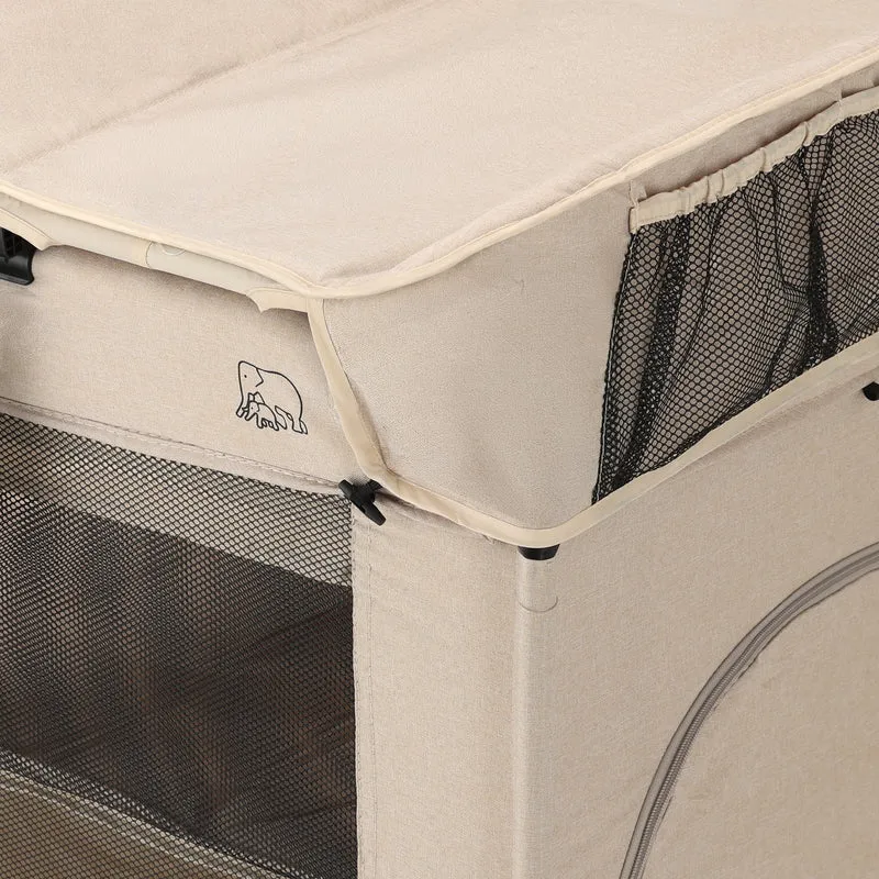 Believer Luxe Campingbett – inklusive Bodenverhöher – Nougat