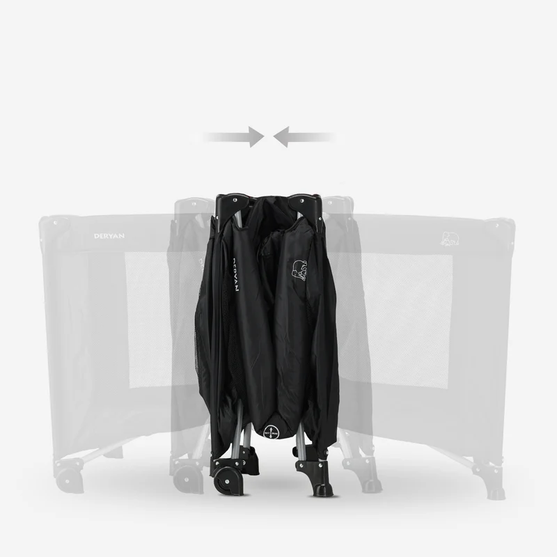 Believer Luxus-Campingbett – inklusive Bodenverhöher – Schwarz