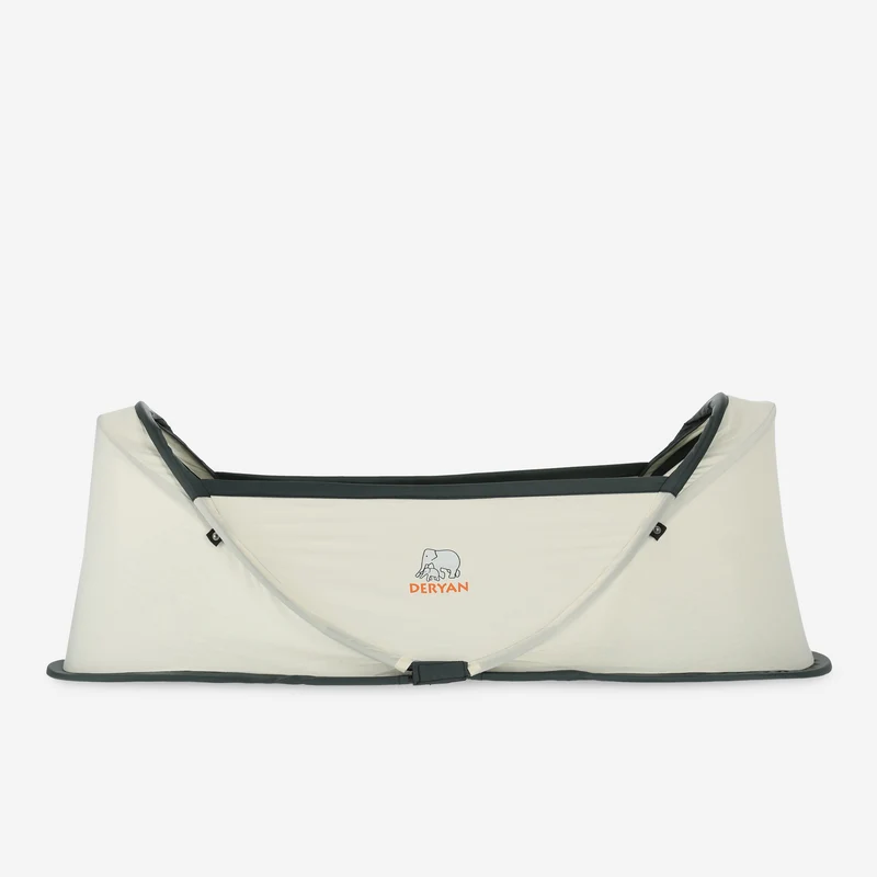 Deryan Infant BabyBox Camping Kinderbett - Baby Moskitonetz - Creme