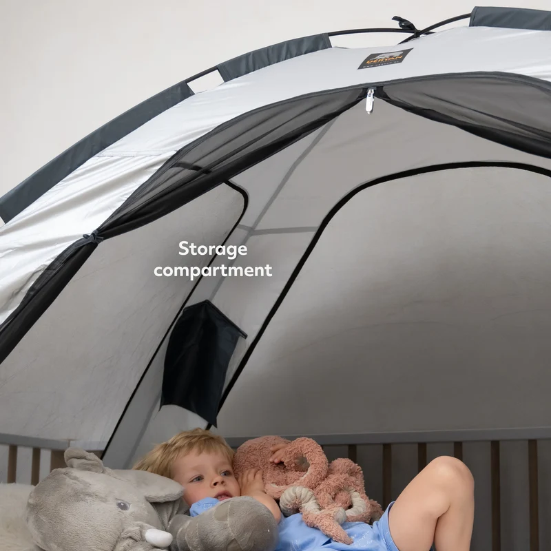 Bett Zelt Moskitonetz Silber - 200x90cm - Höchste Qualität Moskitonetz