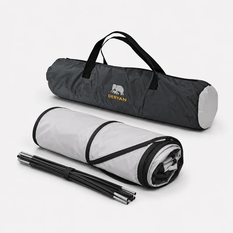 Bett Zelt Moskitonetz Silber - 200x90cm - Höchste Qualität Moskitonetz