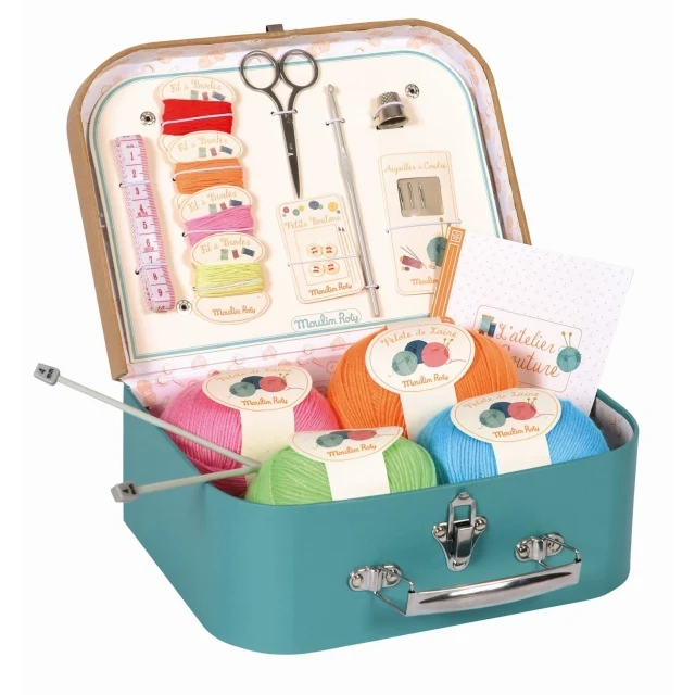 Moulin Roty Kinder Nähkasten Set im Koffer