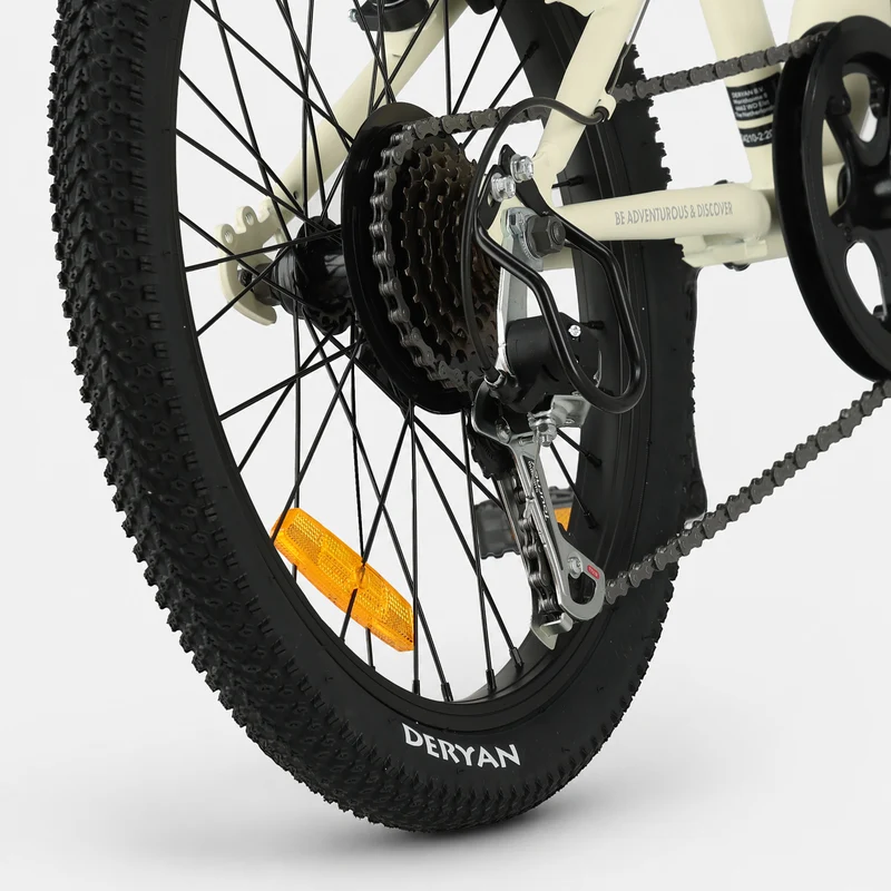 Kinder-Mountainbike 20 Zoll – Cremefarben