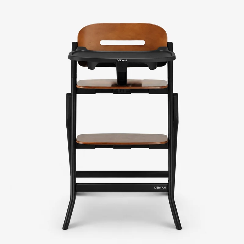 Oak Luxe Kinderstuhl mit Wippe – Schwarz