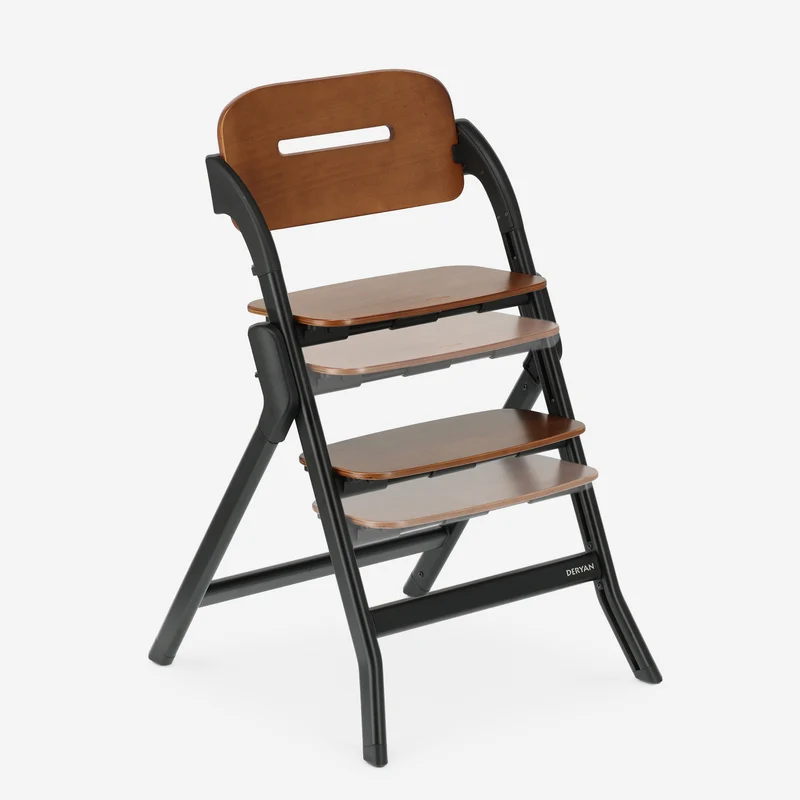 Oak Luxe Kinderstuhl mit Wippe – Schwarz
