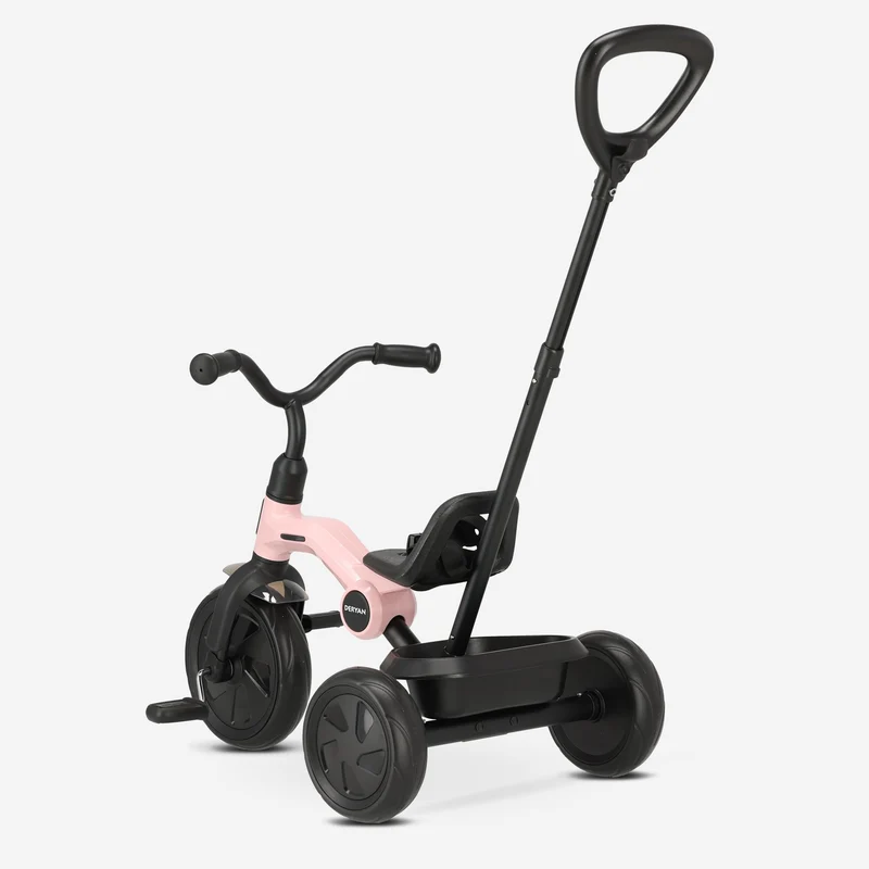 Drifter Driewieler met duwstang Roze