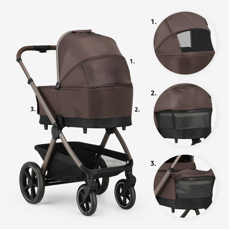 Naya 2-in-1-Kinderwagen Chocolate