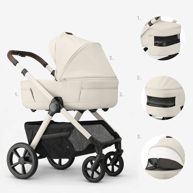 Otis 2-in-1-Kinderwagen, beige