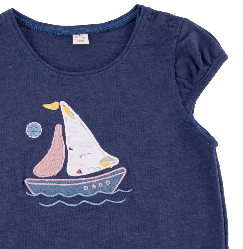 Iobio Sommer T-Shirt Single Jersey Regatta Blau