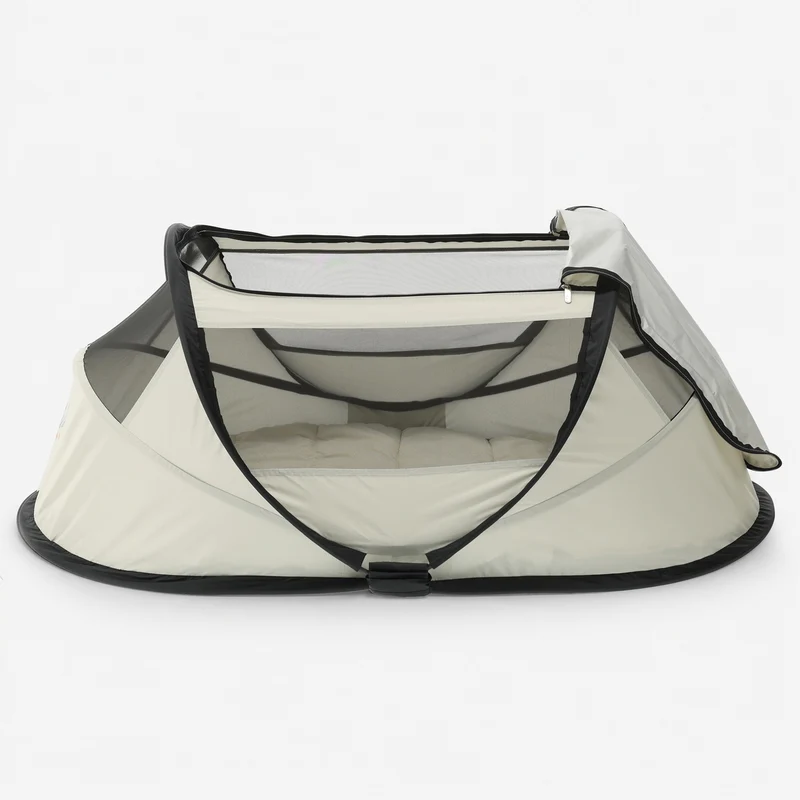 BabyBox Babyzelt Campingbett + Matratze – Elfenbein