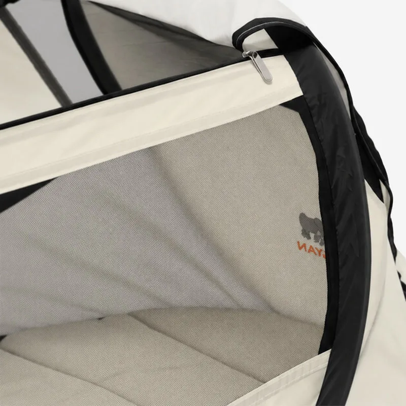 BabyBox Babyzelt Campingbett + Matratze – Elfenbein