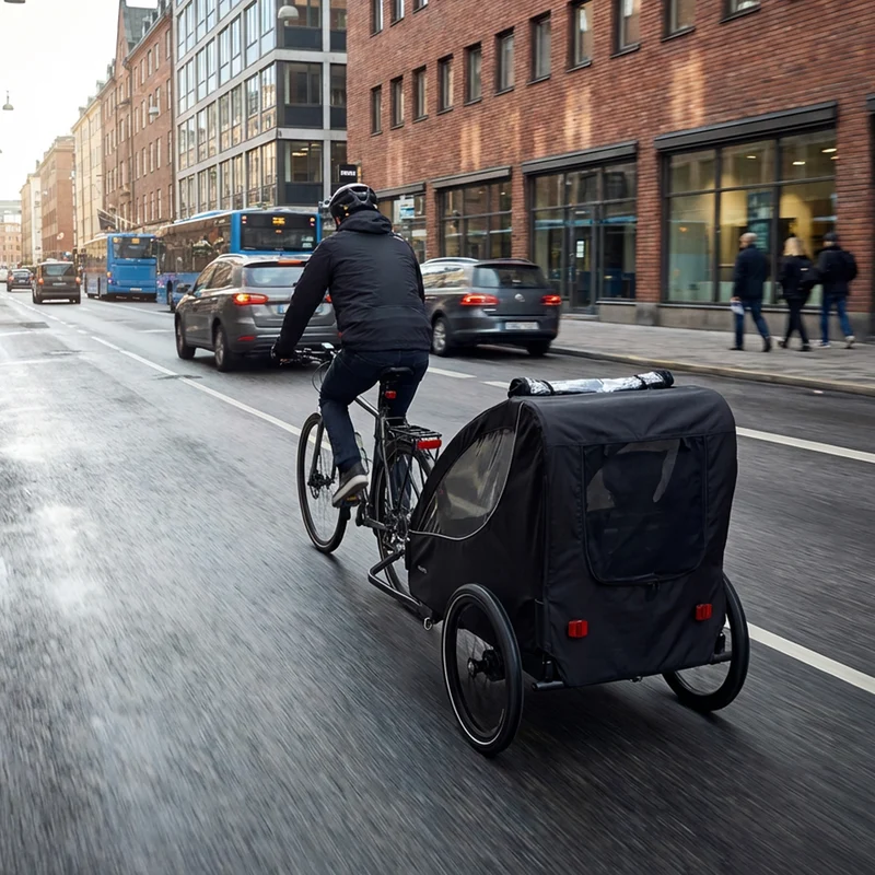 Luxe Fietskar 2 persoons - Zwart