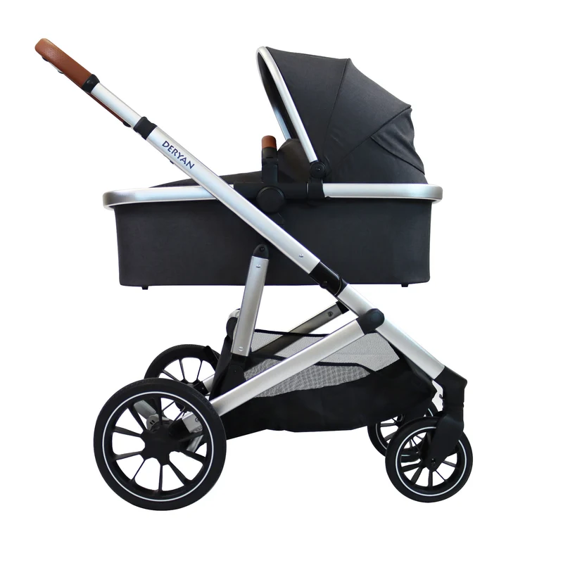 Deryan Evy V2 Kinderwagen 2in1 - Duo Kinderwagen Grau