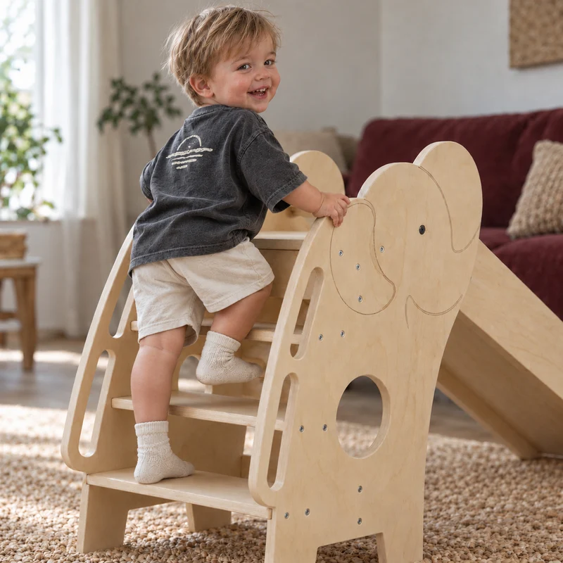 Luxe Houten Olifant Glijbaan