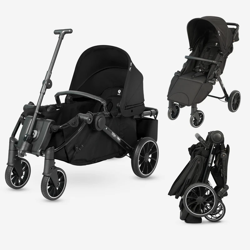 Qplay Go Cargo Kinderwagen & Bollerwagen – Schwarz
