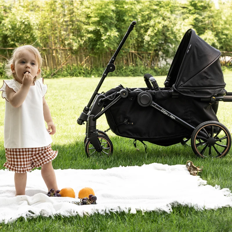 Qplay Go Cargo Kinderwagen & Bollerwagen – Schwarz