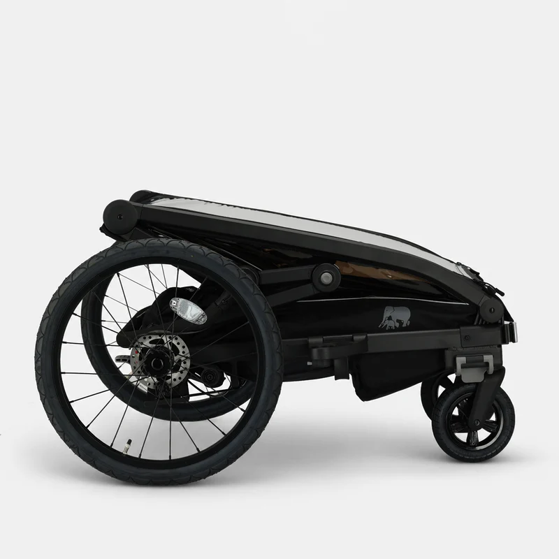 Luxe Fietskar V3 - 3-in-1 - Wandelwagen - Hardloopkinderwagen Zwart