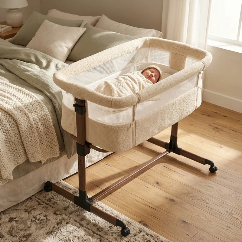 Co-Sleeper Snoozy Wieg - Teddy Nougat