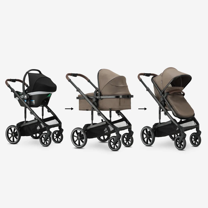 Noa 3-in-1 Kinderwagen Hazel Brown