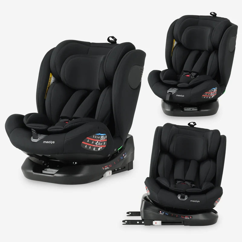 Kaya Luxe Autostoel I-Size - 360° Draaibaar - Isofix - Zwart